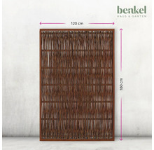 Dekorative Weidenmatte mit Rahmen, Abmessungen 120 x 180 cm