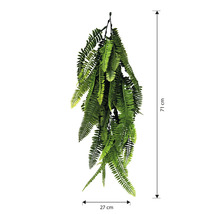 Künstlicher Farn, Länge 71 cm, Breite 27 cm, zur Dekoration