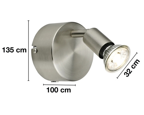 Wandleuchte mit Abmessungen