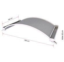 Vordach mit den Maßen 160 cm Länge, 90 cm Breite und 30 cm Höhe