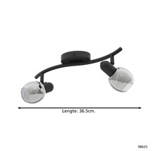 Deckenleuchte mit zwei Spots, Länge 36,5 cm