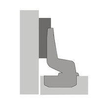 Illustration einer Mauerschiene zur Befestigung an einer Wand