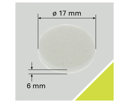 Abbildung eines Dichtungsrings mit den Maßen 17 Millimeter Durchmesser und 6 Millimeter Dicke