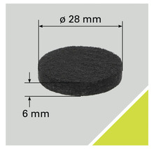 Schleifvlies, Durchmesser 28 mm, Stärke 6 mm