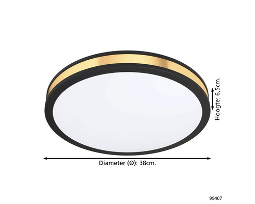Runde Deckenleuchte, 38 cm Durchmesser