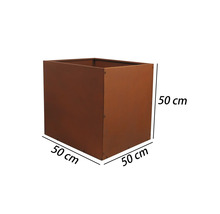 Quadratischer Pflanzkübel, 50x50x50 cm, für den Außenbereich