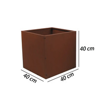 Blumenkübel aus Metall, circa 40 cm