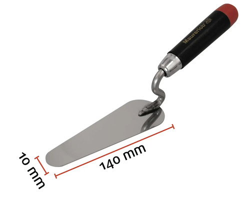 Maurerkelle mit einer Blattlänge von 140 Millimeter und einer Blattbreite von 10 Millimeter