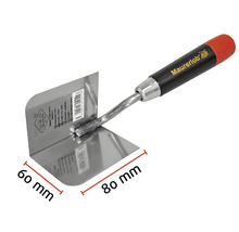 Maurerlob Eckspachtel, Innenwinkel, 60 mm x 80 mm