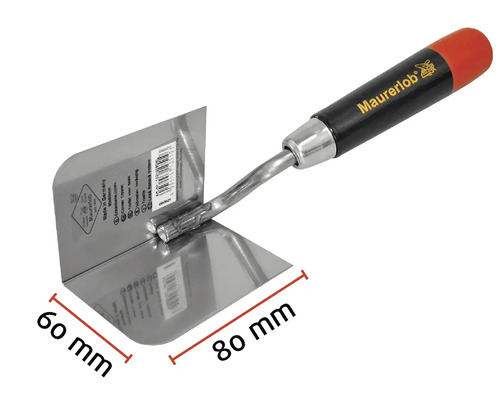 Maurerlob Eckspachtel, Innenwinkel, 60 mm x 80 mm