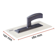 Glättkelle, 280 mal 140 Millimeter
