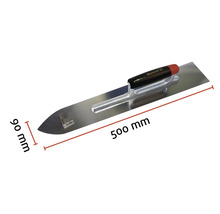Maurerlob Glättkelle, 500 mm Länge und 90 mm Breite