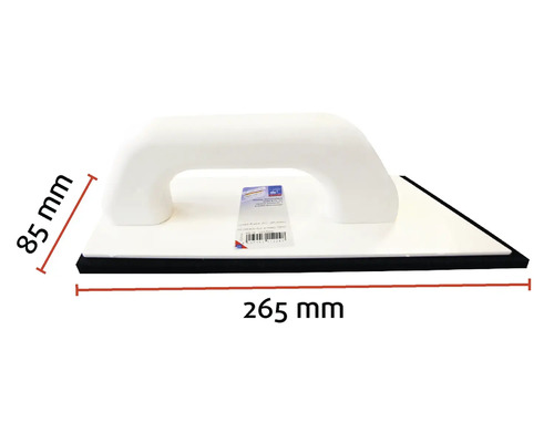 Glättkelle mit Griff, Abmessungen 265 mal 85 Millimeter