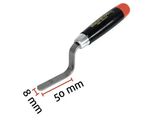 Maurerkelle mit den Maßen acht Millimeter mal 50 Millimeter.