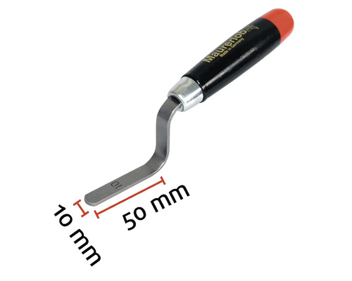 Fugenboy Fugenkratzer mit Holzgriff und den Maßen 50 mm Länge und 10 mm Breite.