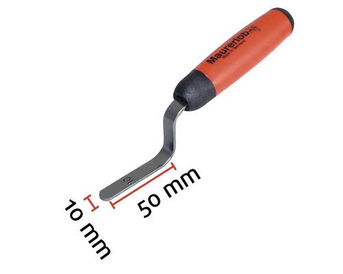 Fugenboy mit Griff und den Maßen zehn mal fünfzig Millimeter.