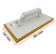 Schwammbrett mit Kunststoffgriff, Größe 280 mm mal 140 mm