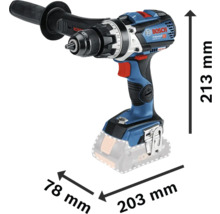 Bosch Professional Akku-Schlagbohrschrauber mit Abmessungen