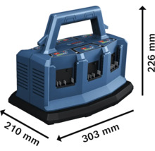 Bosch Professional Akku Ladegerät mit den Massen 303 x 210 x 226 Millimeter