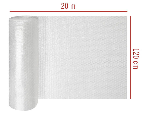 Rolle Luftpolsterfolie, 20 Meter lang und 120 Zentimeter breit