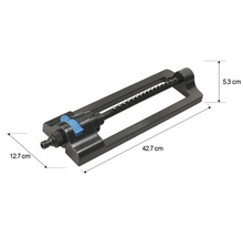 Oszillierender Regner mit einer Länge von 42,7 cm zur Gartenbewässerung