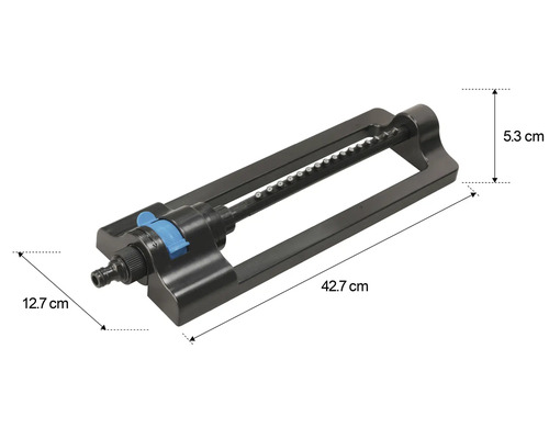 Oszillierender Regner mit einer Länge von 42,7 cm zur Gartenbewässerung
