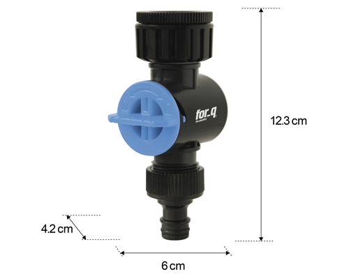 For Q Logo Wasserhahn mit Abmessungen