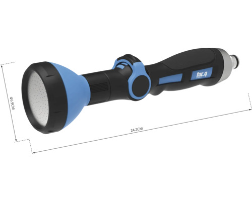 Gartenspritze mit einer Länge von 24,2 cm und einem Durchmesser von 5,9 cm