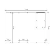 Grundriss mit Maßangaben