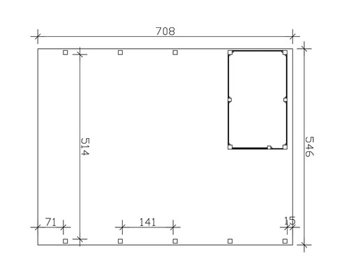 Grundriss mit Maßangaben