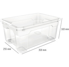 Aufbewahrungsbox mit den Maßen 368 mm x 255 mm x 169 mm