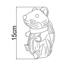 Dekofigur Hamster mit einer Höhe von 15 Zentimetern.
