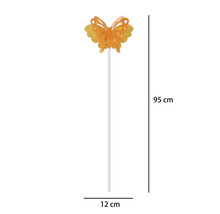 Gartenstecker Schmetterling, Höhe 95 Zentimeter, Breite 12 Zentimeter.