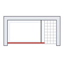 Trockenbauwand mit Revisionsklappe und Inspektionsöffnung