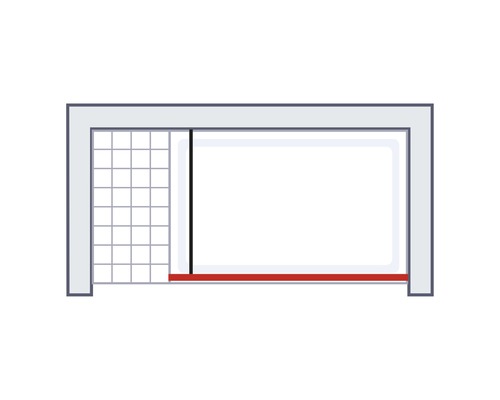 Duschkabine mit Schiebetür