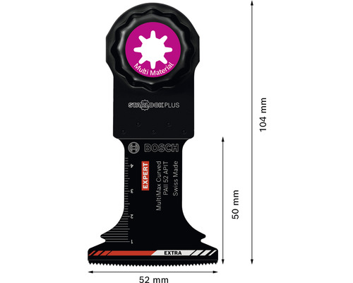 Bosch Expert Multimax Sägeblatt mit den Maßen 104 x 52 Millimeter