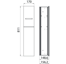 WC-Modul emco asis 2.0 Unterputz optiwhite 811 mm Anschlag links 975427451-thumb-4