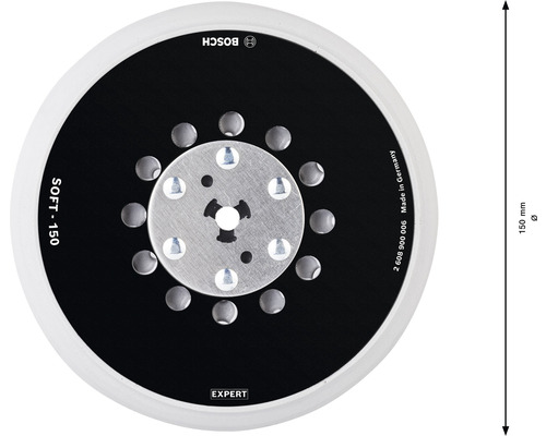 Bosch EXPERT Schleifteller mit einem Durchmesser von 150 Millimeter