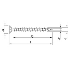 HECO-TOPIX-plus Holzschraube Senkkopf mit Frästaschen TX Vollgewinde 4x16 mm blau verzinkt 200 Stück-thumb-2 HECO-TOPIX-plus Holzschraube Senkkopf mit Frästaschen TX Vollgewinde 4x16 mm blau verzinkt 200 Stück-thumb-2