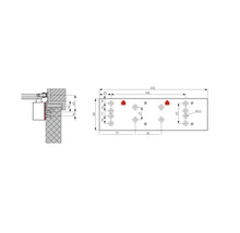 Montageplatte Dorma für Türschließer TS 71/72 silber-thumb-1