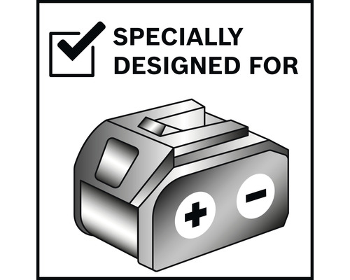 Speziell entwickelt für Kennzeichnung mit Batterie Symbol