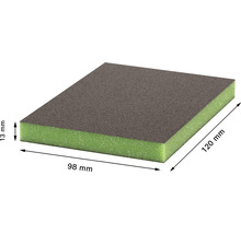 Schleifpad mit den Maßen 98 mm x 120 mm x 13 mm