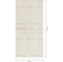 Schleifpapier mit einer Größe von 93 mm x 186 mm
