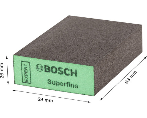 Schleifklotz mit den Maßen 98 mm x 69 mm x 26 mm