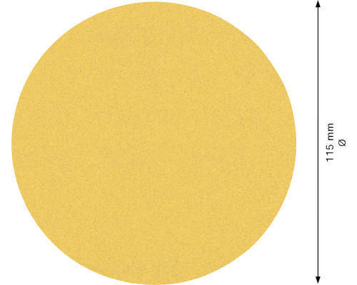 Schleifpapier, Scheibe, Korngröße unbekannt, Durchmesser 115 mm