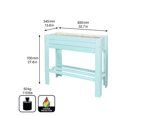 Abmessungen des Hochbeets