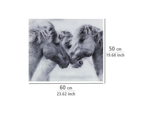 Dekobild mit Pferdemotiv, 60 mal 50 Zentimeter