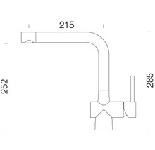 Küchenarmatur mit Einhebelmischer Schock Laios polaris 517000-thumb-2