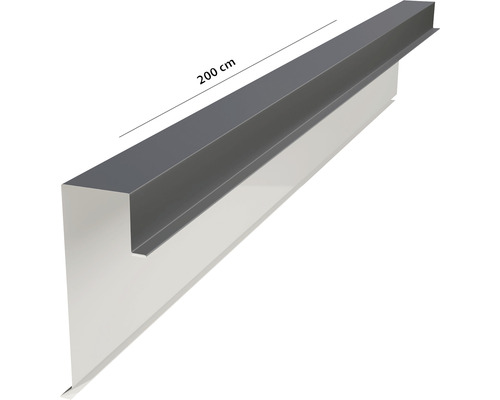 Dachrandprofil aus Metall, 200 cm lang