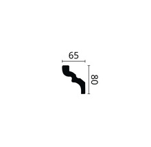 Profipack Deckenleiste D14, 16 x 2 m, 65 x 80 mm